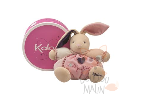  petit rose soft toy pink rabbit je taime heart bird 
